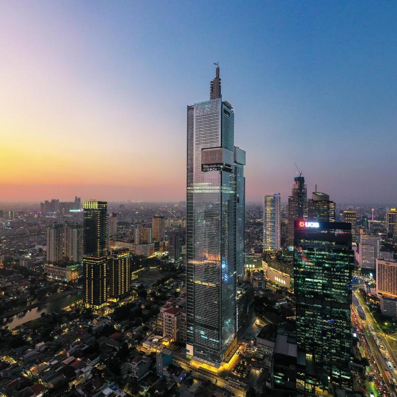 Up at Thamrin Nine Observatory Deck in Jakarta